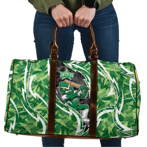 Melbourne Stars Travel Bag Flaming Lightning Storm Geometric Sports Mascot Art