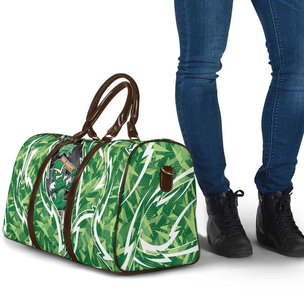 Melbourne Stars Travel Bag Flaming Lightning Storm Geometric Sports Mascot Art
