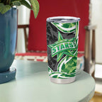 Melbourne Stars Tumbler Cup Flaming Lightning Storm Geometric Sports Mascot Art