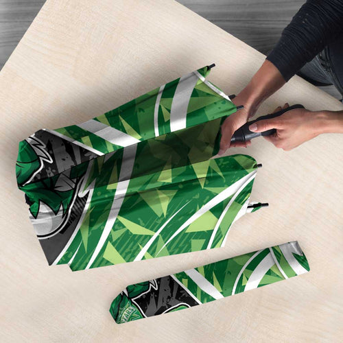 Melbourne Stars Umbrella Flaming Lightning Storm Geometric Sports Mascot Art