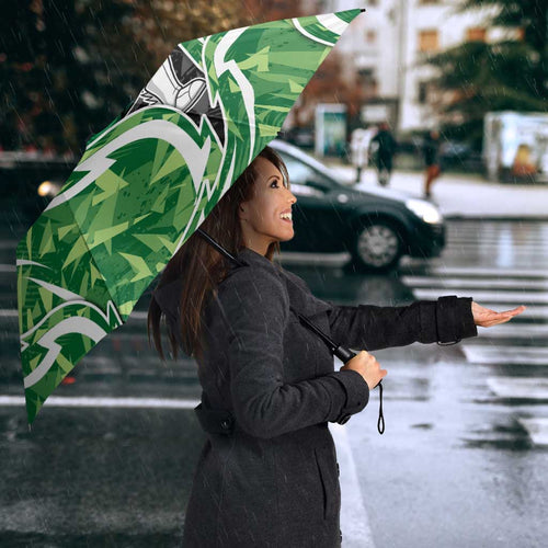 Melbourne Stars Umbrella Flaming Lightning Storm Geometric Sports Mascot Art