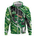 Melbourne Stars Zip Hoodie Flaming Lightning Storm Geometric Sports Mascot Art