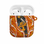 Perth Scorchers AirPods Case Flaming Lightning Storm Geometric Sports Mascot Art