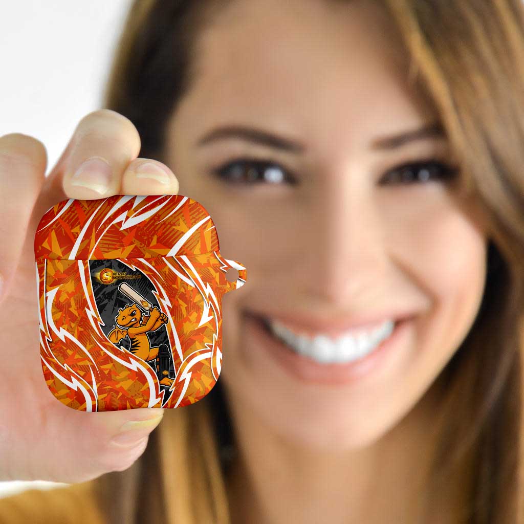 Perth Scorchers AirPods Case Flaming Lightning Storm Geometric Sports Mascot Art