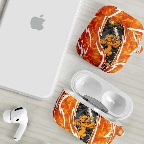 Perth Scorchers AirPods Case Flaming Lightning Storm Geometric Sports Mascot Art