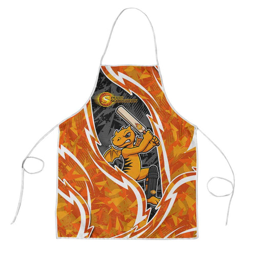 Perth Scorchers Apron Flaming Lightning Storm Geometric Sports Mascot Art