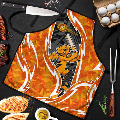 Perth Scorchers Apron Flaming Lightning Storm Geometric Sports Mascot Art