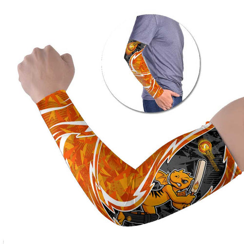 Perth Scorchers Arm Sleeves Flaming Lightning Storm Geometric Sports Mascot Art
