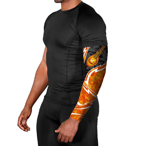 Perth Scorchers Arm Sleeves Flaming Lightning Storm Geometric Sports Mascot Art