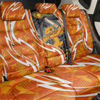 Perth Scorchers Back Car Seat Cover Flaming Lightning Storm Geometric Sports Mascot Art