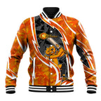 Perth Scorchers Baseball Jacket Flaming Lightning Storm Geometric Sports Mascot Art