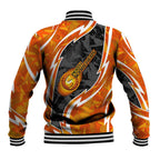 Perth Scorchers Baseball Jacket Flaming Lightning Storm Geometric Sports Mascot Art