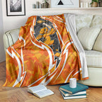 Perth Scorchers Blanket Flaming Lightning Storm Geometric Sports Mascot Art