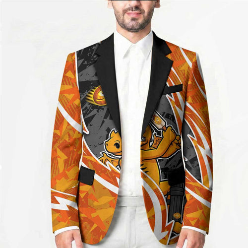 Perth Scorchers Blazer Flaming Lightning Storm Geometric Sports Mascot Art