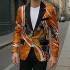 Perth Scorchers Blazer Flaming Lightning Storm Geometric Sports Mascot Art