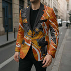 Perth Scorchers Blazer Flaming Lightning Storm Geometric Sports Mascot Art