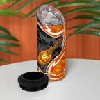 Perth Scorchers 4 in 1 Can Cooler Tumbler Flaming Lightning Storm Geometric Sports Mascot Art