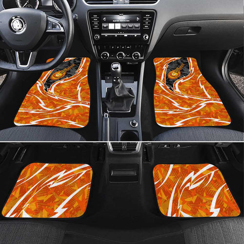 Perth Scorchers Car Mats Flaming Lightning Storm Geometric Sports Mascot Art