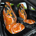 Perth Scorchers Car Seat Cover Flaming Lightning Storm Geometric Sports Mascot Art