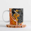 Perth Scorchers Ceramic Mug Flaming Lightning Storm Geometric Sports Mascot Art