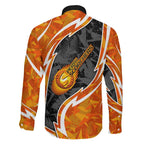 Perth Scorchers Family Matching Puletasi and Hawaiian Shirt Flaming Lightning Storm Geometric Sports Mascot Art