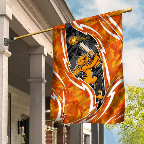 Perth Scorchers Garden Flag Flaming Lightning Storm Geometric Sports Mascot Art