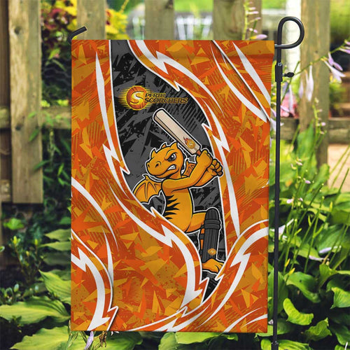 Perth Scorchers Garden Flag Flaming Lightning Storm Geometric Sports Mascot Art