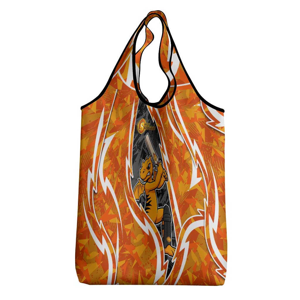 Perth Scorchers Grocery Bag Flaming Lightning Storm Geometric Sports Mascot Art