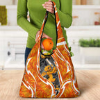 Perth Scorchers Grocery Bag Flaming Lightning Storm Geometric Sports Mascot Art