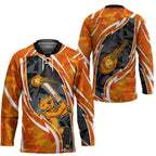 Perth Scorchers Hockey Jersey Flaming Lightning Storm Geometric Sports Mascot Art