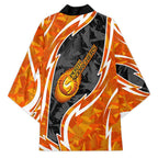 Perth Scorchers Kimono Flaming Lightning Storm Geometric Sports Mascot Art
