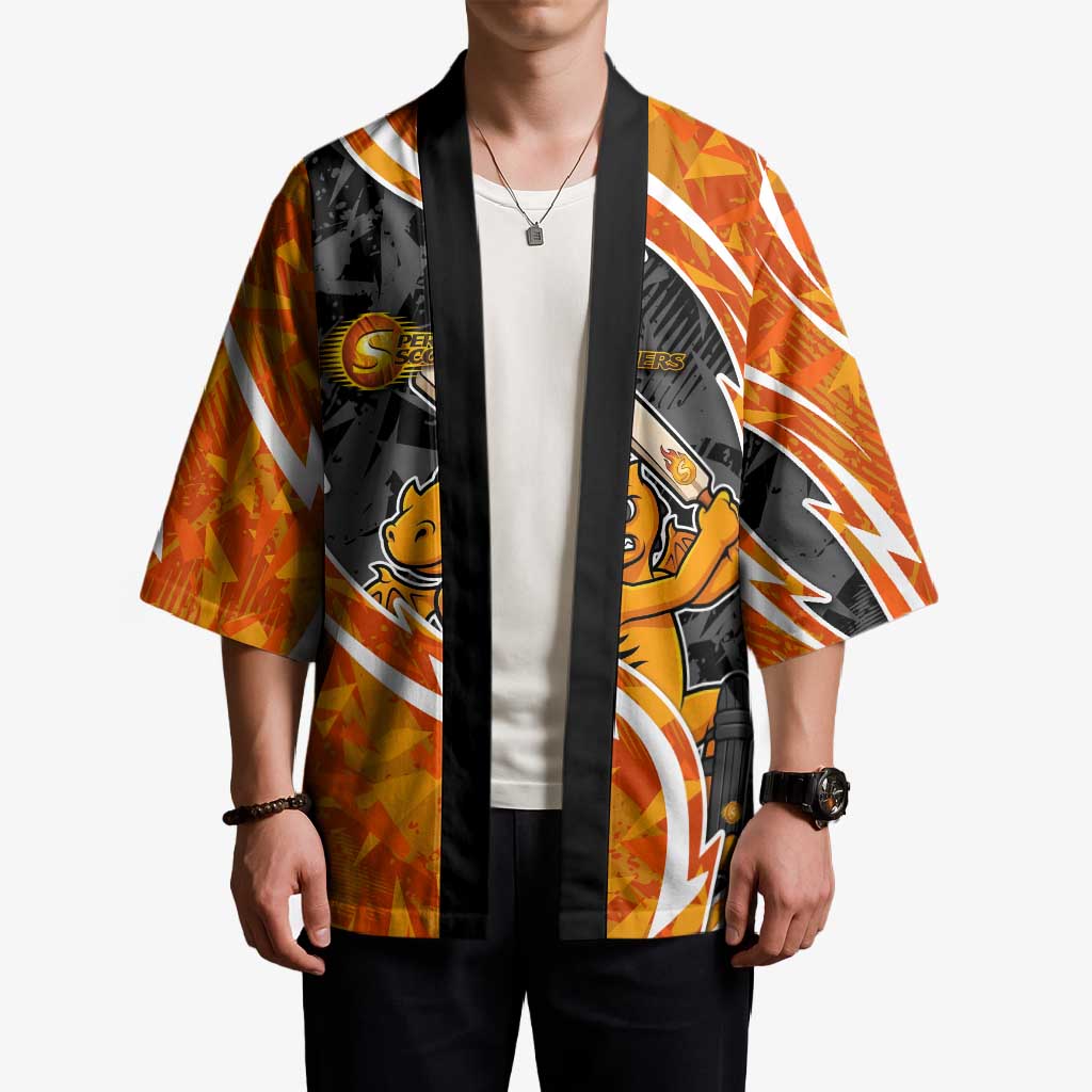 Perth Scorchers Kimono Flaming Lightning Storm Geometric Sports Mascot Art