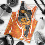 Perth Scorchers Men Tank Top Flaming Lightning Storm Geometric Sports Mascot Art