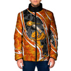 Perth Scorchers Padded Jacket Flaming Lightning Storm Geometric Sports Mascot Art