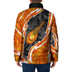 Perth Scorchers Padded Jacket Flaming Lightning Storm Geometric Sports Mascot Art