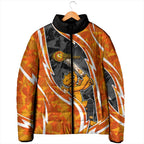 Perth Scorchers Padded Jacket Flaming Lightning Storm Geometric Sports Mascot Art