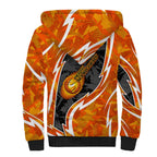 Perth Scorchers Sherpa Hoodie Flaming Lightning Storm Geometric Sports Mascot Art