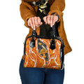 Perth Scorchers Shoulder Handbag Flaming Lightning Storm Geometric Sports Mascot Art