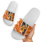 Perth Scorchers Slide Sandals Flaming Lightning Storm Geometric Sports Mascot Art