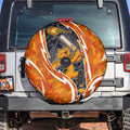 Perth Scorchers Spare Tire Cover Flaming Lightning Storm Geometric Sports Mascot Art