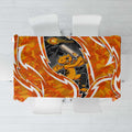 Perth Scorchers Tablecloth Flaming Lightning Storm Geometric Sports Mascot Art
