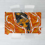 Perth Scorchers Tablecloth Flaming Lightning Storm Geometric Sports Mascot Art