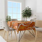 Perth Scorchers Tablecloth Flaming Lightning Storm Geometric Sports Mascot Art