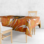 Perth Scorchers Tablecloth Flaming Lightning Storm Geometric Sports Mascot Art