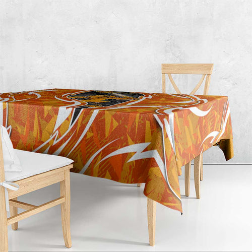 Perth Scorchers Tablecloth Flaming Lightning Storm Geometric Sports Mascot Art