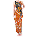 Perth Scorchers Tank Maxi Dress Flaming Lightning Storm Geometric Sports Mascot Art