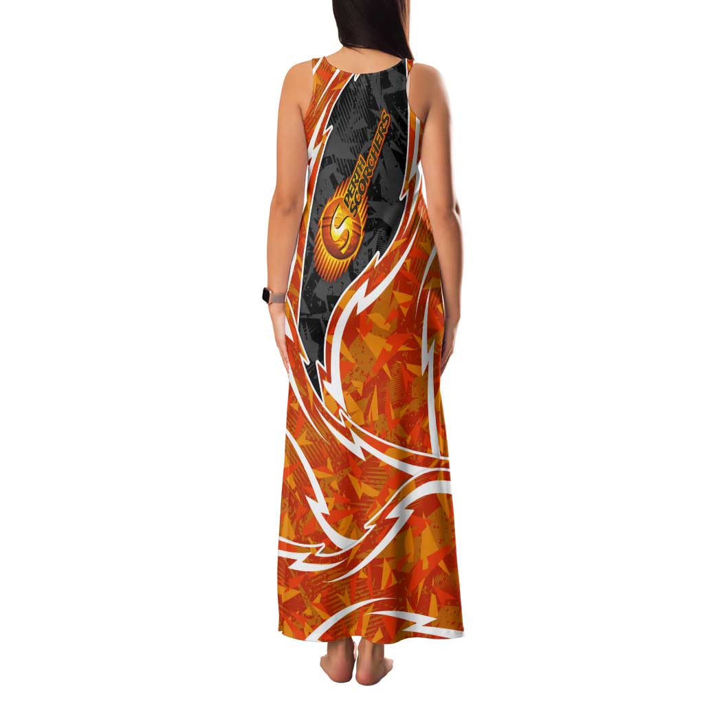 Perth Scorchers Tank Maxi Dress Flaming Lightning Storm Geometric Sports Mascot Art