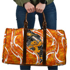 Perth Scorchers Travel Bag Flaming Lightning Storm Geometric Sports Mascot Art