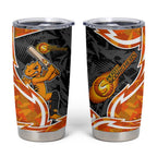 Perth Scorchers Tumbler Cup Flaming Lightning Storm Geometric Sports Mascot Art