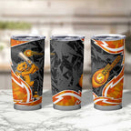 Perth Scorchers Tumbler Cup Flaming Lightning Storm Geometric Sports Mascot Art